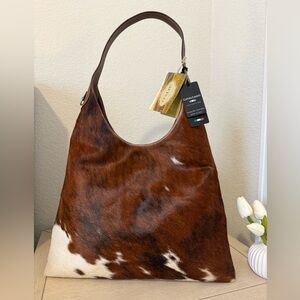 Cavalcanti Viral Cowhide Genuine Leather - Made in Italy Hobo Bag NWT